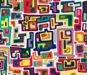 colourful block pattern